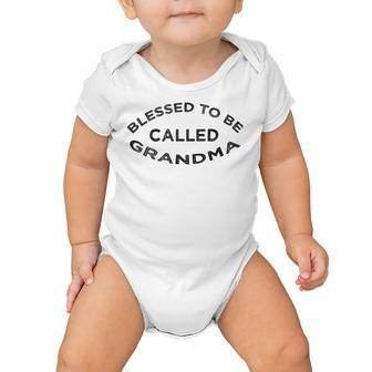 Blessed To Be Called Grandma Sticker Baby Onesie | Favorety