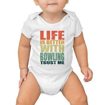 Bowling Saying Funny Baby Onesie | Favorety CA