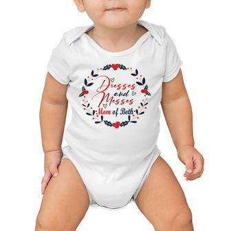 Dresses And Messes Mom Of Both Mother Day Gift Cute Gift Baby Onesie | Favorety CA