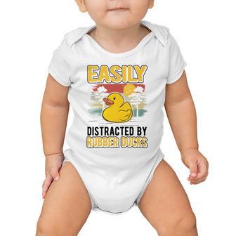 Easily Distracted By Rubber Ducks Duck V2 Baby Onesie | Favorety UK