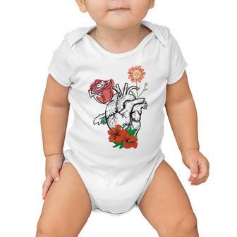 Flower Heart Spring Happy Baby Onesie | Favorety DE