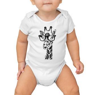 Giraffe With Glasses Baby Onesie | Favorety CA