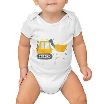 Kids Construction Truck 2Nd Birthday Boy 2 Two Year Old Excavator Baby Onesie - Seseable