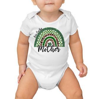 One Lucky Mother Irish Rainbow Leopard St Patricks Day Baby Onesie | Favorety AU