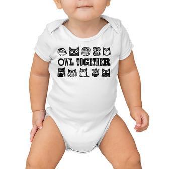 Owl Together 567 Trending Shirt Baby Onesie | Favorety UK