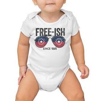 Premium Free-Ish Juneteenth Celebrate Black Freedom Free-Ish 1865 Messy Bun Afro Mom Baby Onesie | Favorety