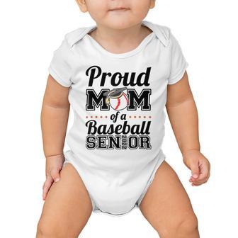 Proud Mom Of A Senior 2022 Baseball Mom Graduate Graduation Baby Onesie | Favorety CA