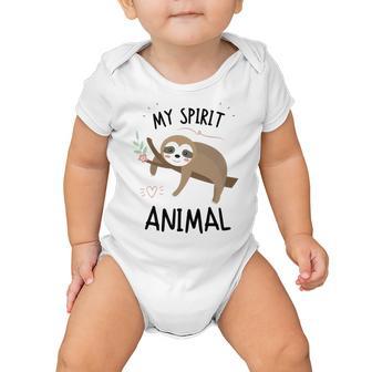 Sloth My Spirit Animal Nap Sloth Lazy 843 Shirt Baby Onesie | Favorety DE