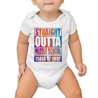 Straight Outta Middle School 2022 Graduation Baby Onesie | Mazezy