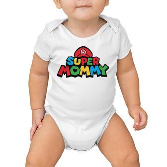 Super Mommy Funny Mom Mothers Day Idea Video Gaming Lover Gift Birthday Holiday By Mesa Cute Baby Onesie | Favorety CA