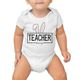 Teacher Bunny Easter Baby Onesie | Favorety