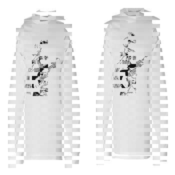 Skeleton Playing Guitar Electric Acoustic Classical T-Shirt
