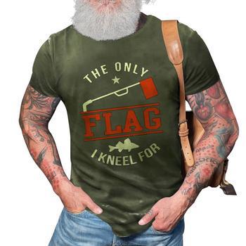 The Only Flag I Kneel For Ice Fishing Unisex T-Shirt