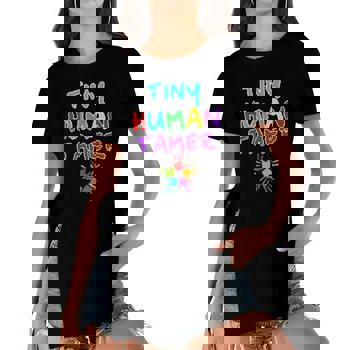 Sunflower Tiny Human Tamer Teacher Appreciation Day Shirts Sunflower Tiny Human Tamer Teacher Appreciation Day Shirts