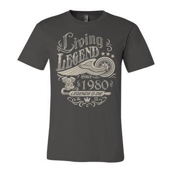 1980 Birthday Shirt For Men - 'Immortal 1980 A Legend Was Born' 45th Birthday Gift - View #8