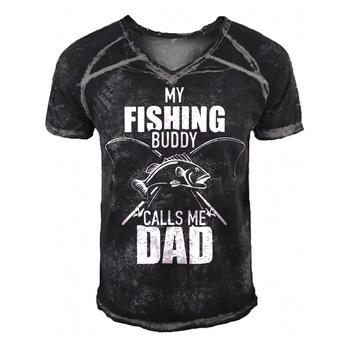 Fishing Graphics Mens T-Shirts 3D Printed Tees Retro Short Sleeve