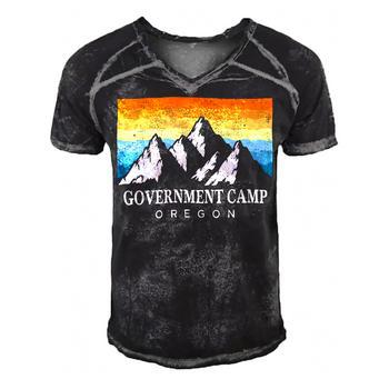 Vintage Government Camp Oregon Mountain Hiking Souvenir T Shirt