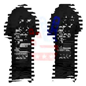Fourth 4th Of July Shirt American Flag Peace Sign Hand Tee