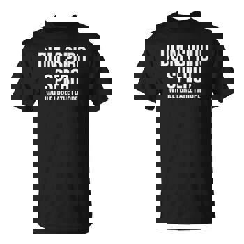 Dum Spiro Spero While I Breathe I Hope Men's Back Print T-shirt