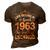 April 1963 Birthday Life Begins In April 1963 V2 3D Print Casual Tshirt Brown