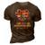 Asian American And Pacific Islander Heritage Month Heart 3D Print Casual Tshirt Brown