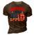 Awesome Like My Patriotic Dad 4Th Of July 3D Print Casual Tshirt Brown