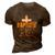 Baptized In Christ 2022 Christian Tee Baptism Faith 3D Print Casual Tshirt Brown