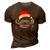 Believe Christmas Santa Mustache With Ornaments - Believe 3D Print Casual Tshirt Brown
