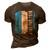 Best Argentinian Dad Ever Argentina Daddy Fathers Day 3D Print Casual Tshirt Brown