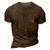 Best Bonus Dad Ever Us American Military Camouflage Flag 3D Print Casual Tshirt Brown