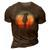 Colorful Guitar Fretted Musical Instrument 3D Print Casual Tshirt Brown