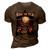 Corp Name Shirt Corp Family Name 3D Print Casual Tshirt Brown