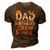 Dad Birthday Crew Construction Birthday Party Supplies 3D Print Casual Tshirt Brown