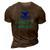 Extinct Is Forever Environmental Protection Whale 3D Print Casual Tshirt Brown