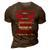 Father Grandpa A Crazy Dad T 368 Family Dad 3D Print Casual Tshirt Brown