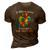 Fun Heart Puzzle S Dad Autism Awareness Family Support 3D Print Casual Tshirt Brown