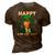 Funny Joe Biden Happy 4Th Of July St Patricks Day 3D Print Casual Tshirt Brown