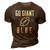 Go Giant Blue New York Football 3D Print Casual Tshirt Brown