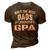 Gpa Grandpa Gift Only The Best Dads Get Promoted To Gpa 3D Print Casual Tshirt Brown