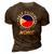 Half Filipino Is Better Than None Funny Philippines 3D Print Casual Tshirt Brown