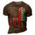 Happy 4Th Of July American Flag Fireworks Patriotic Outfits 3D Print Casual Tshirt Brown