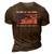Home Of The Free Because Brave Grunge 3D Print Casual Tshirt Brown