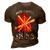 Hot Cross Buns V2 3D Print Casual Tshirt Brown