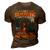 Hunting Only 3 Days In Week 3D Print Casual Tshirt Brown