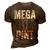 Justice For Johnny 3D Print Casual Tshirt Brown