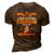 Keep Your Friends Close And Your Bourbon Closer Whiskey 3D Print Casual Tshirt Brown