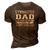 Like A Regular Dad Only Way Cooler Gymnastics Dad 3D Print Casual Tshirt Brown