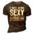 Mens Awesome Dads Have Tattoos And Beards Fathers Day V2 3D Print Casual Tshirt Brown