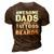 Mens Awesome Dads Have Tattoos And Beards Fathers Day V4 3D Print Casual Tshirt Brown