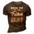 Mens Beer Me Im The Father Of The Bride 3D Print Casual Tshirt Brown
